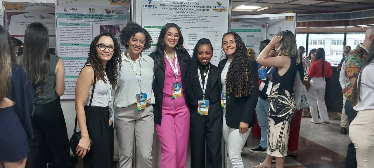 Estudantes da UniFTC Salvador apresentam pesquisas no 14º Congresso Internacional de Fisioterapia